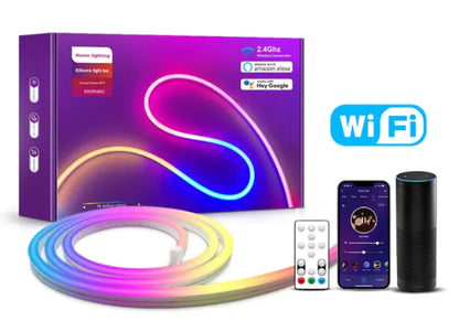 WiFi Smart LED Neon Strip - Intelligente RGB Beleuchtung für Smart Home