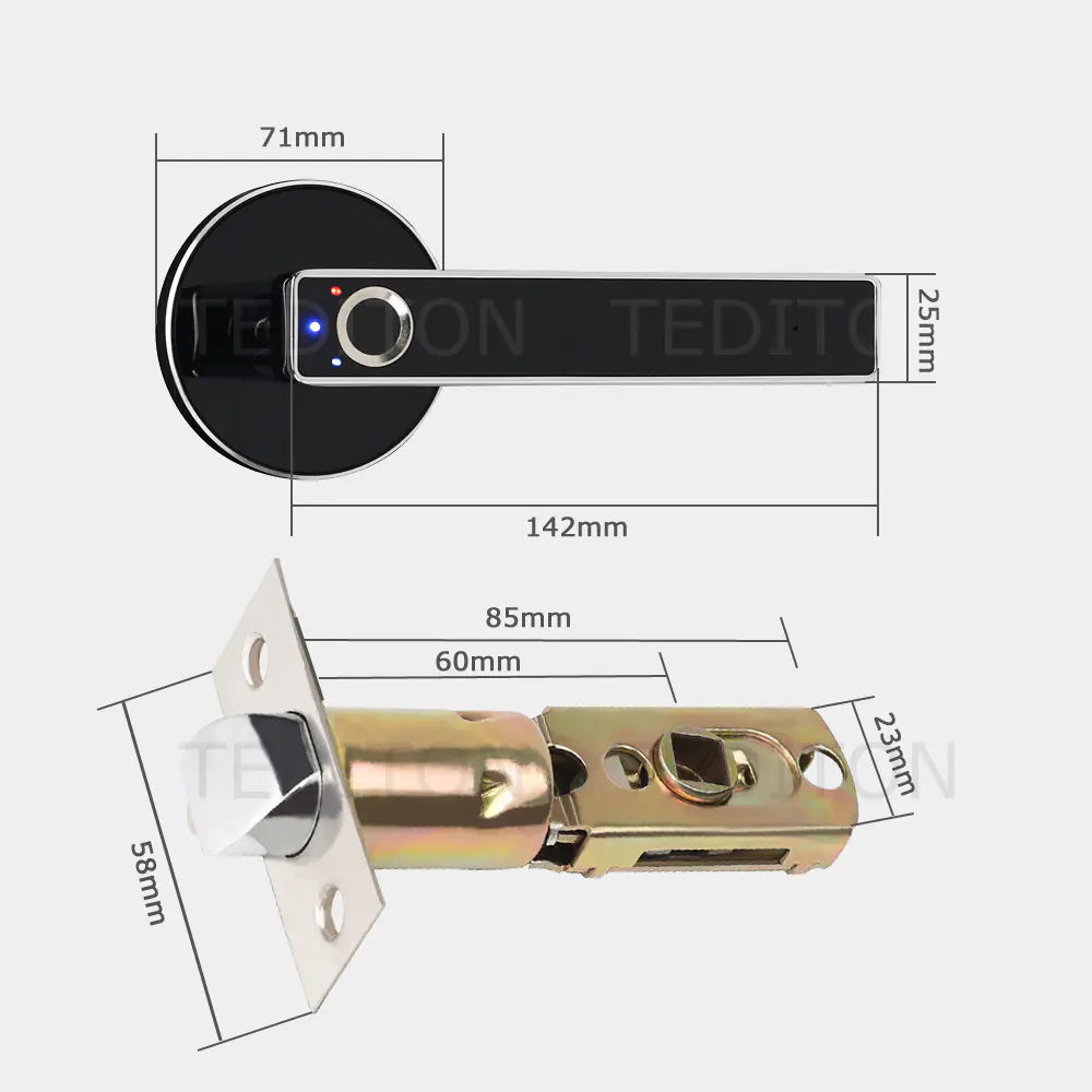 Fingerprint Smart Lock - Biometrisches Türschloss für Indoor Home Security