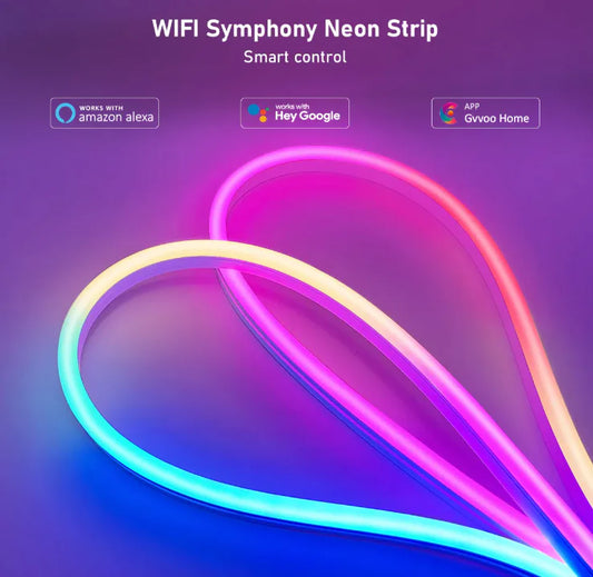 WiFi Smart LED Neon Strip - Intelligente RGB Beleuchtung für Smart Home