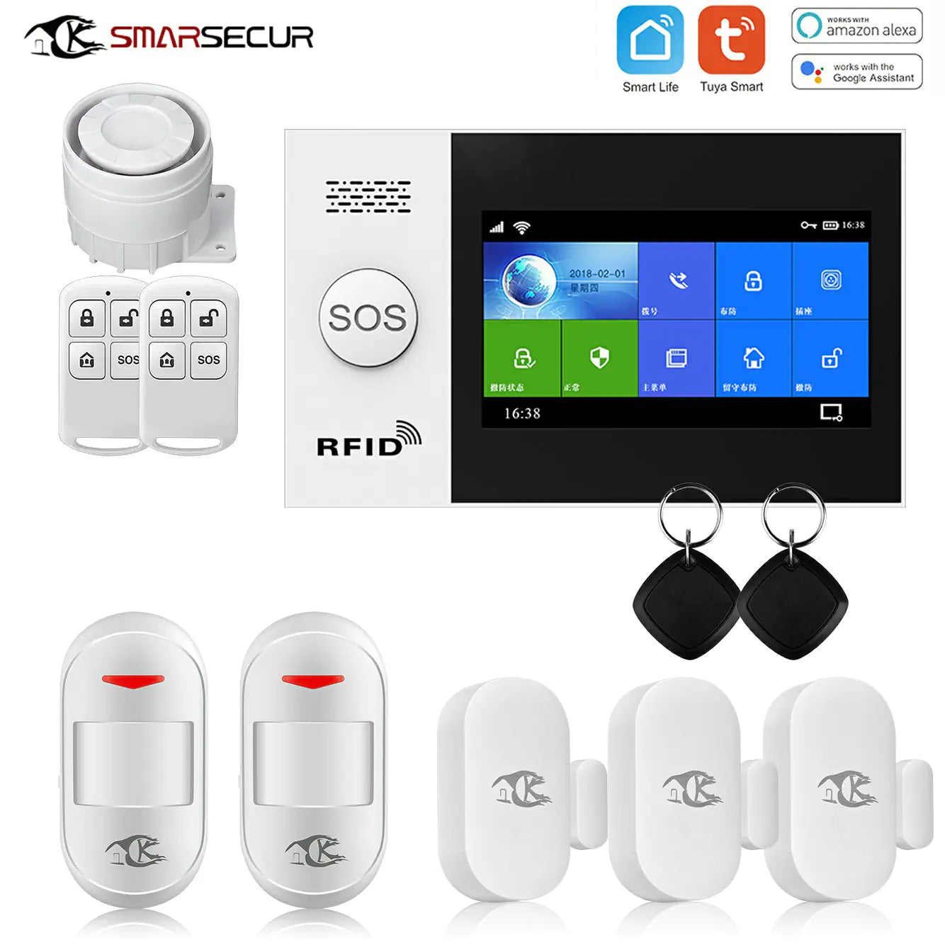 4G Smart Home Security Alarm - Professionelles Sicherheitssystem für Doors and Windows