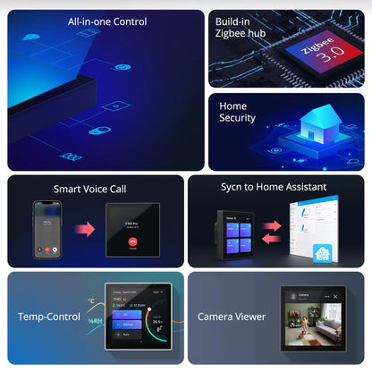 Zigbee 3.0 Smart Home Control Panel - Zentrale Steuerung mit Scene Control