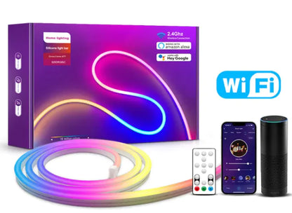 WiFi Smart LED Neon Strip - Intelligente RGB Beleuchtung für Smart Home